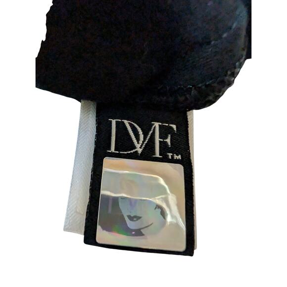 Diane Von Furstenberg DVF Black Mini Skirt Gold Buttons Accents Women 6 - Picture 6 of 9